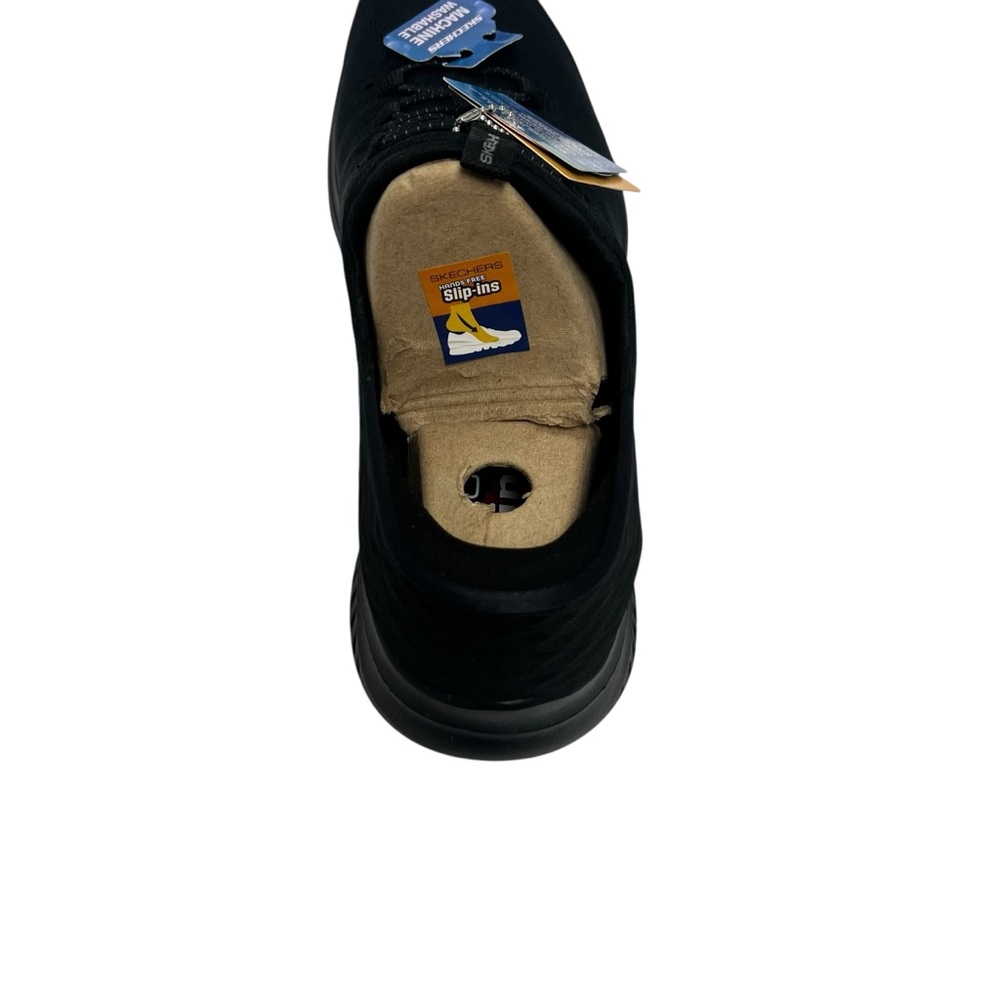 Skechers NEW Ultra Flex Right Away Mens Black Hands Free Slip in Sneakers - Picture 5 of 7